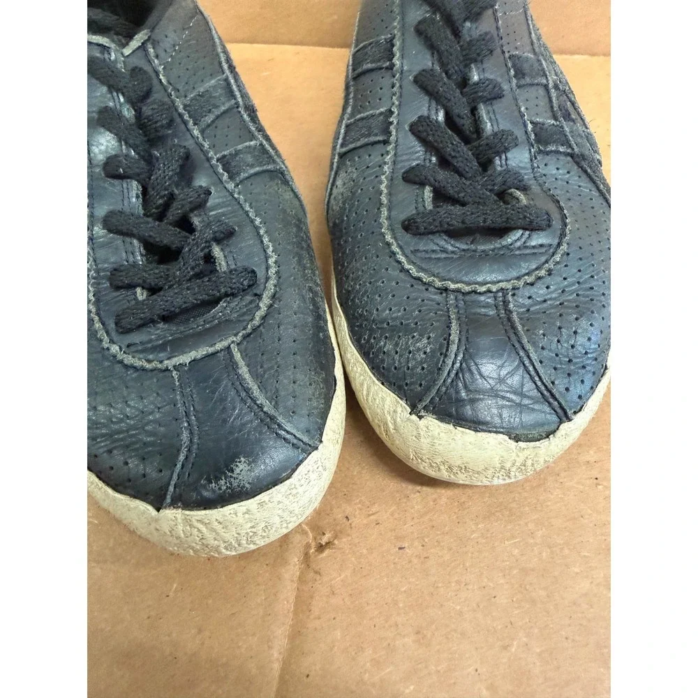 Onitsuka Tiger Mexico Delegation Leather Lace Up Sneakers Black Mens Size 7 US